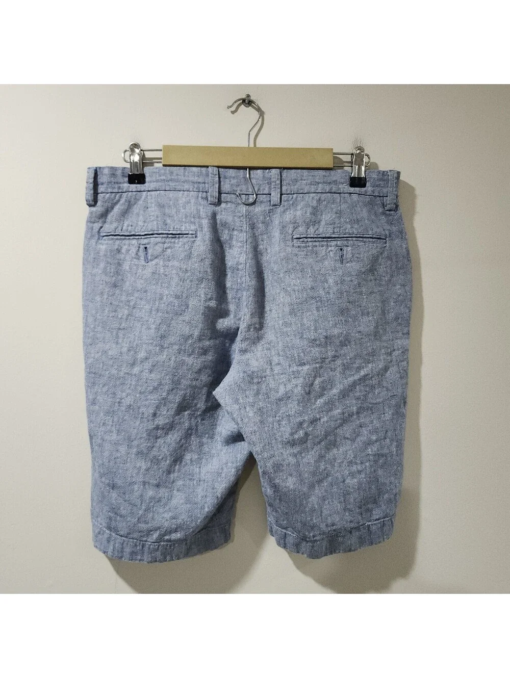 J.Crew Rivington Light Blue Linen Blend Shorts Preppy Summer Beach Mens 31